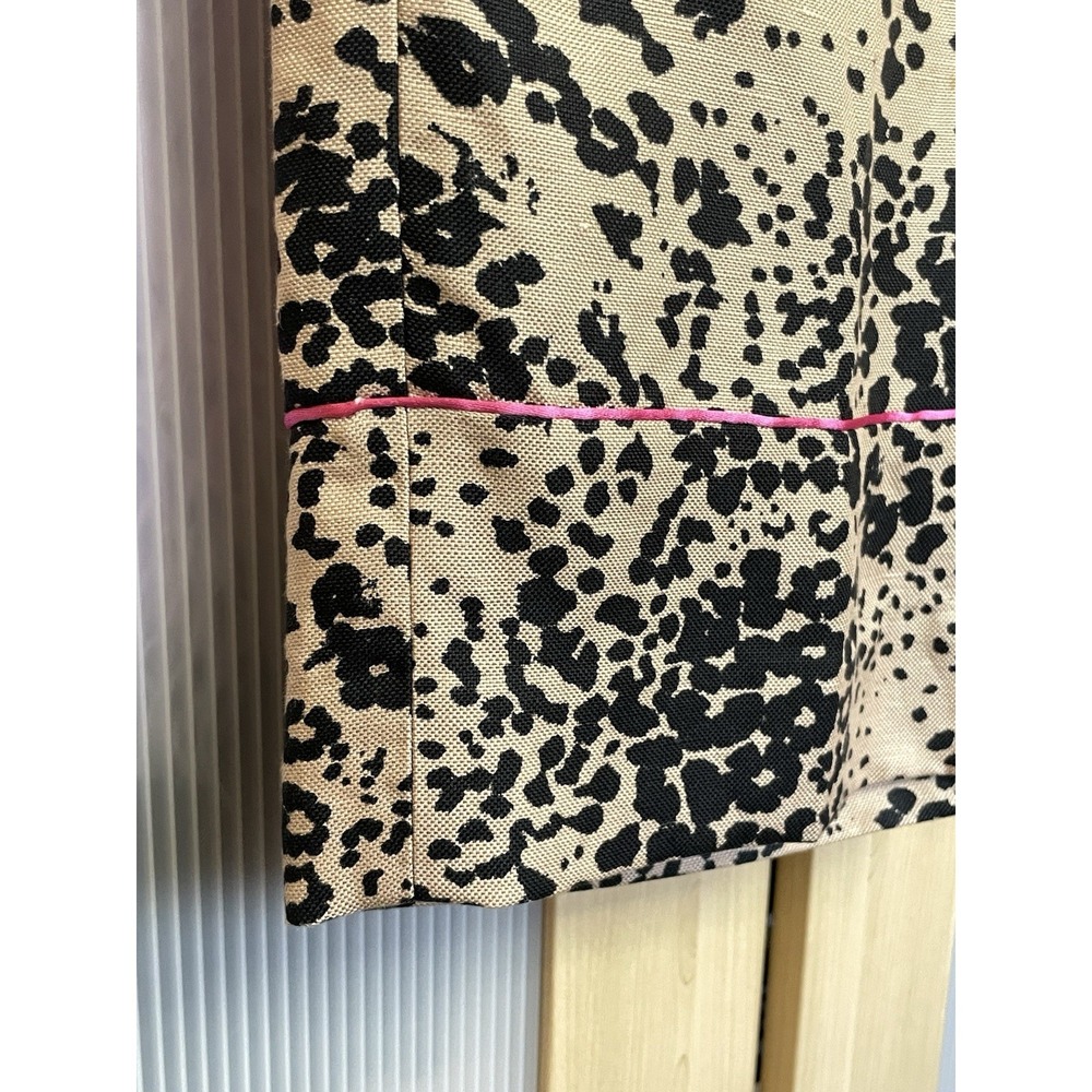 J. Crew High Rise Women's Linen Peyton Pants Leopard Sz 6 Preppy Party Resort - Picture 4 of 9